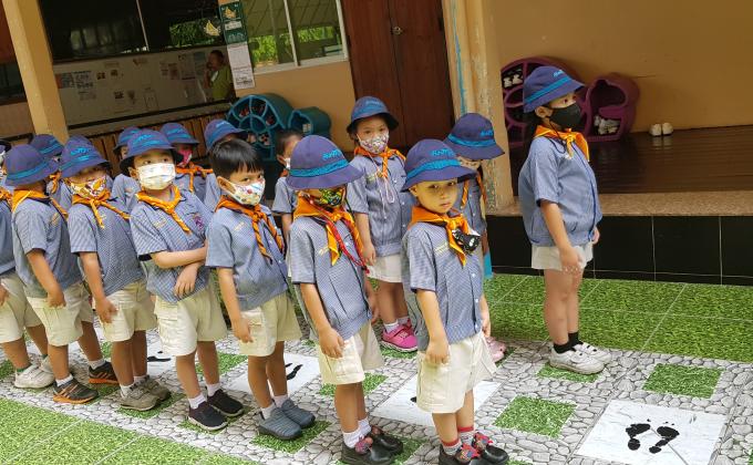 ระเบียบแถวลูกเสืออนุบาล