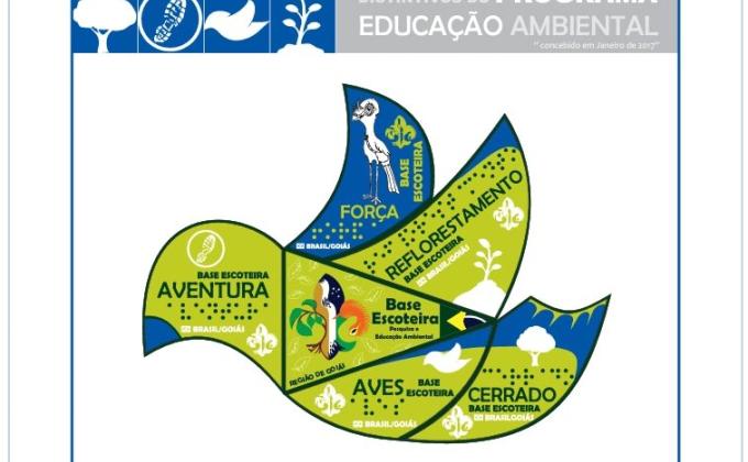 Scout Badge with Braille Reading