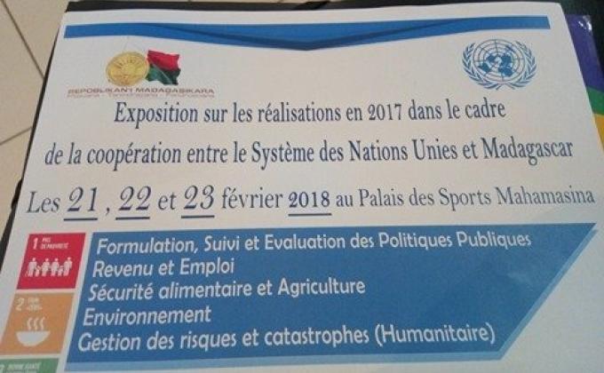 MOP Ambassador's Tanà participeront à l'expo sur les réalisations en 2017 de la coopération entre le  Système des Nations Unies et Madagascar 21 au 23 fev 2018