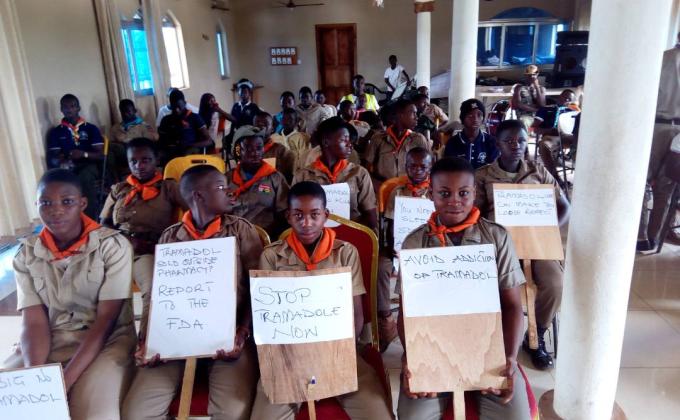 Scouts educate young people against drug abuse 