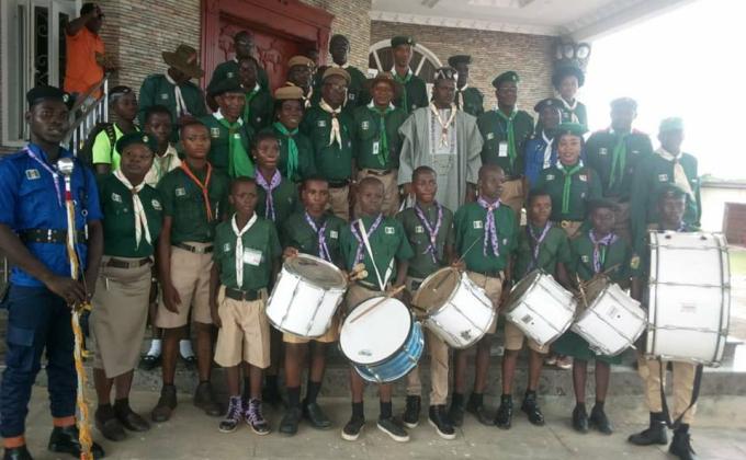 OGUN STATE SCOUT COMMISSIONER COURTSEY VISIT TO YEWA PROVINCE