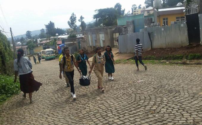Ethiopia Scouts vist at Zewditu Meshesha Child and Family organization center!!!