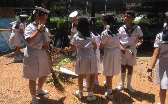 จิตอาสา ทำความสะอาด