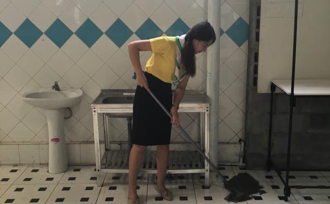 ทำความสะอาดโรงอาหาร