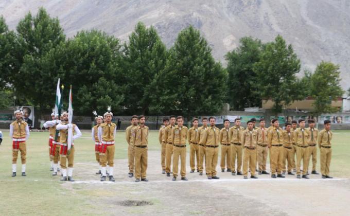 Scouts of Gilgit-Baltistan Boy Scouts Association participated in Independence Day Parade in Gilgit- Baltistan