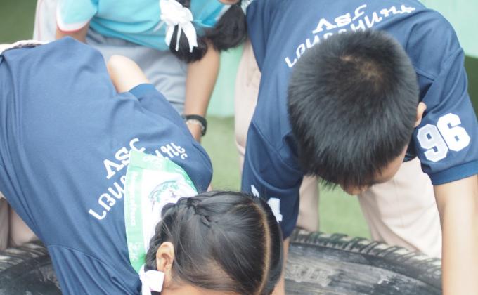 ใส่ทรายกำจัดลูกน้ำยุงลาย