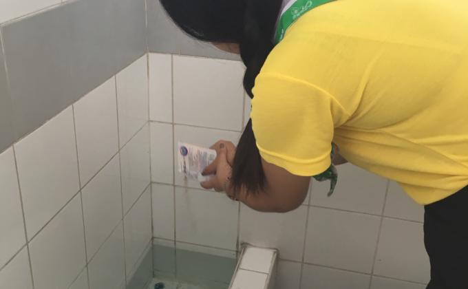 บำเพ็ญประโยชน์ กำจัดลูกน้ำยุงลาย