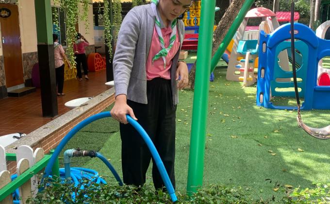 จิตอาสารดน้ำต้นไม้