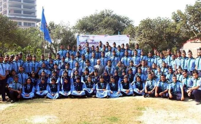 10th Oath camp of Daffodil international university air rover scout group 