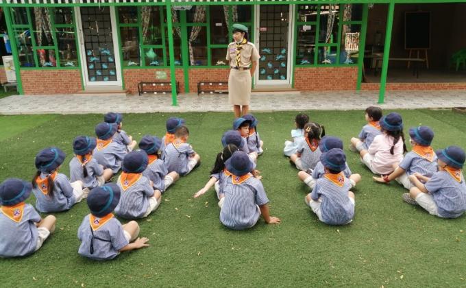 อบรมแถวลูกเสือ