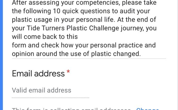 My Plastic Audit Quiz