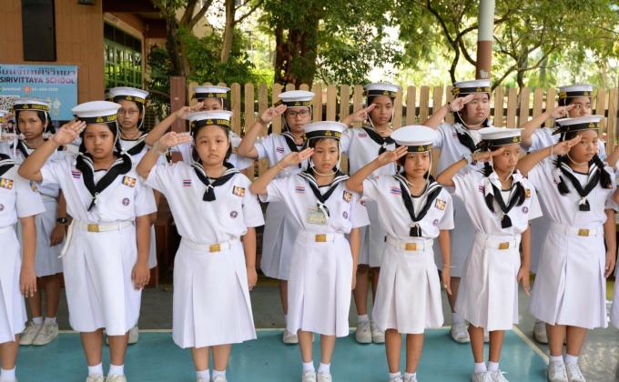 พิธีปิดกองประชุมลูกเสือสามัญ โรงเรียนจันทศิริวิทยา