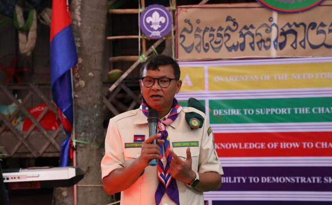 "CHANGE" became the theme of the 1st Cambodian Scout Leader Camp