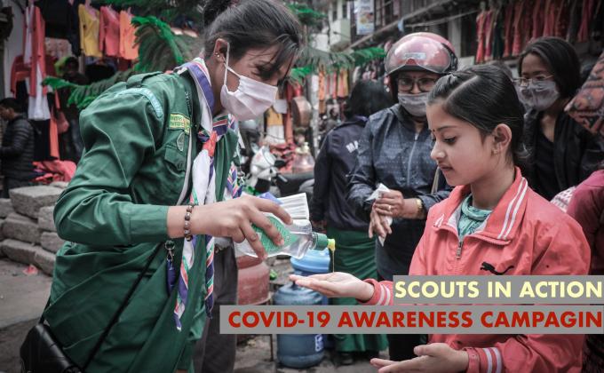 COVID-19 AWARENESS: NEPAL SCOUTS IN ACTION