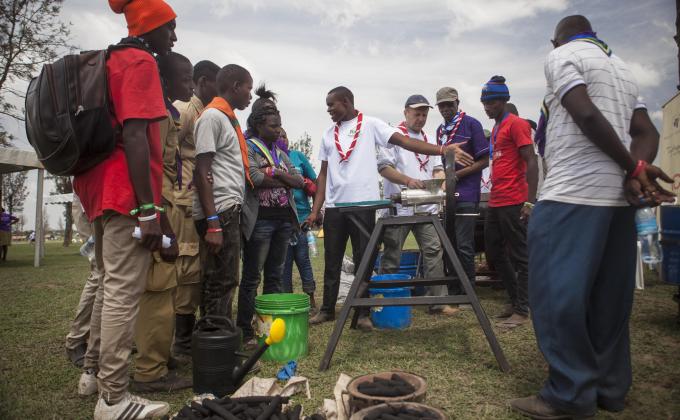 Scouts Empowered at the Africa Scout Day International Youth Camp