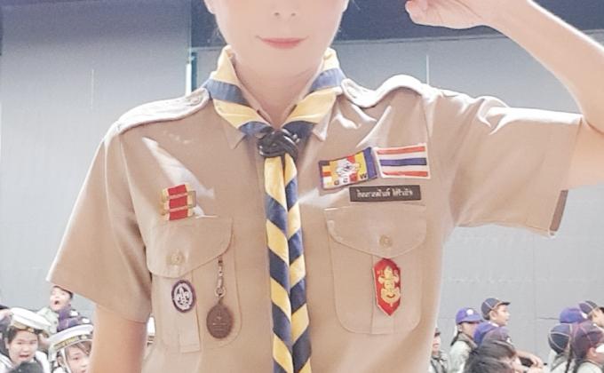 คณะลูกเสือจันทศิริวิทยามาต้อนรับลูกเสือต่างชาติ