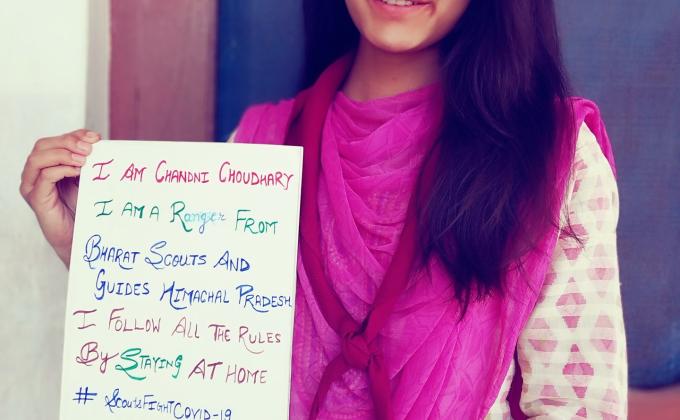 I am chandni. I am a ranger from bharat scouts and guide Himachal pradesh. I follow all the rules by stay at home
#