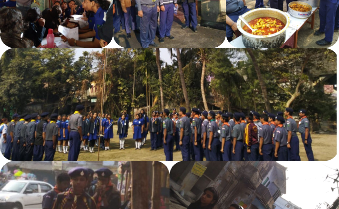 Scouts and Guides hike of North Calcutta D.A (The Bharat Scouts and Guides,West Bengal)