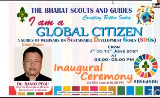 REPORT OF WEBINAR CONDUCTED BY BHARAT SCOUTS AND GUIDES DAY 1