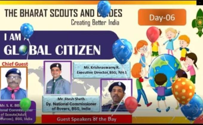 REPORT OF WEBINAR CONDUCTED BY BHARAT SCOUTS AND GUIDES DAY 6
