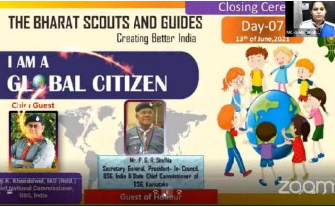 REPORT OF WEBINAR CONDUCTED BY BHARAT SCOUTS AND GUIDES DAY 7