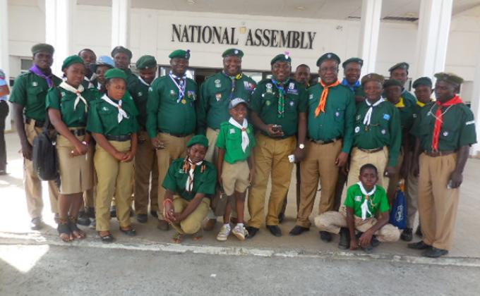 VISIT OF THE SCOUT ASSOCIATION OF NIGERIA MEMBERS TO THE NIGERIA NATIONAL ASSEMBLY AT ABUJA, NIGERIA FEDERAL CAPITAL TERRITORY