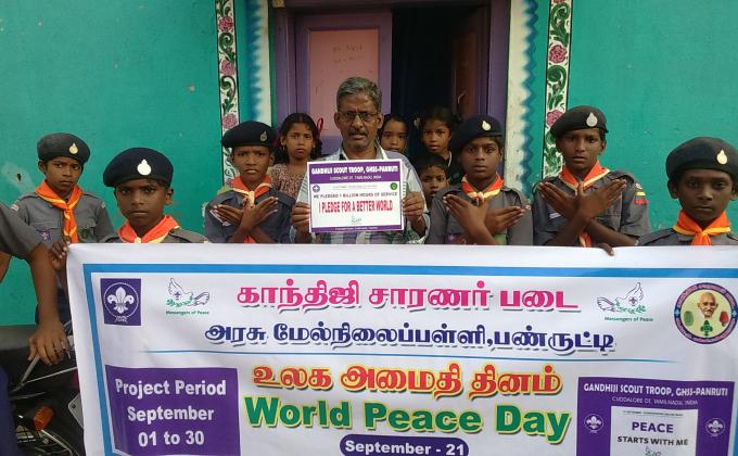 PANRUTI  SCOUTS  TAKE  PEACE  CHALLENGE  TO  ALL 