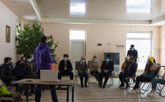 Scout camp was held in Guba region