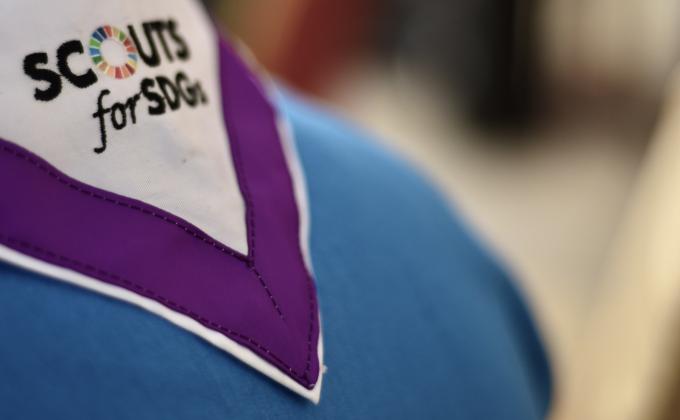 Scarf Challenge By Scouts and Guide From Madagascar and Indian Ocean Scout Zone