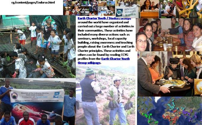 EARTH CHARTER INTERNTIONAL A NEW FRONTIER FOR TOMORROW