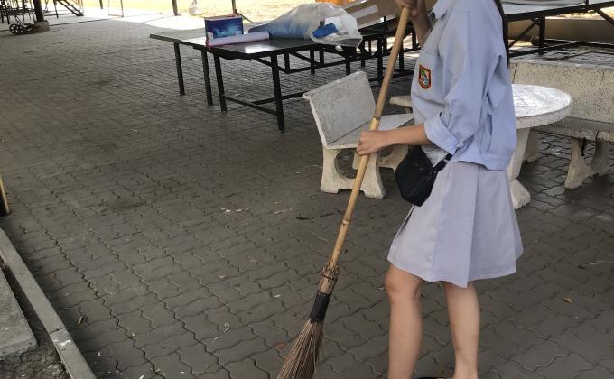 ทำความสะอาดวิทยาลัย