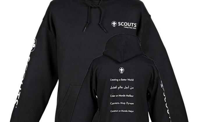 NEW PRODUCT: Our classic World Scout hoodie is now available in black!
