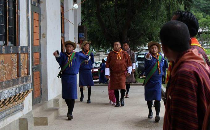 Promoting happy scouts in Bhutan(Land of Gross National Happinese)