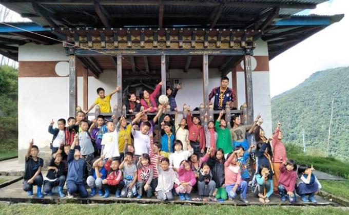 Samey Nachung Scouts on hiking