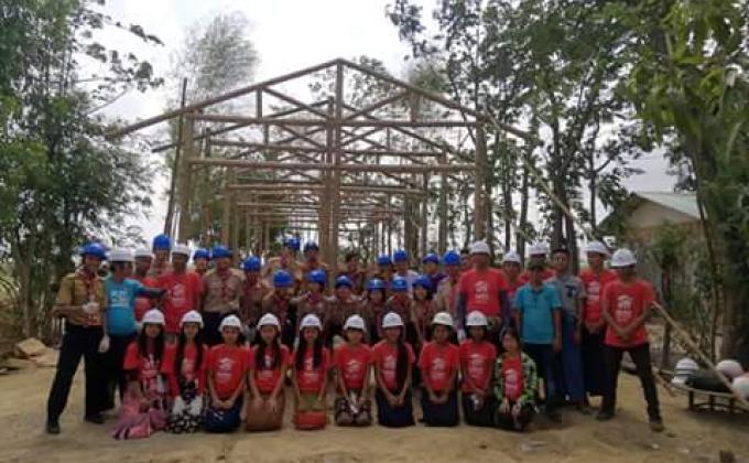 Myanmar rover Scouts rendered their services