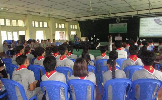 Tenderfoot Training in Dagon University, Myanmar