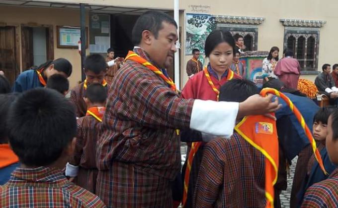 Investiture Ceremony for Nazhoen, Nachung and Chechay in Buli Central School 