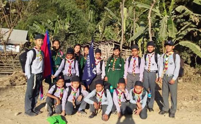 Depot scout troop hiking