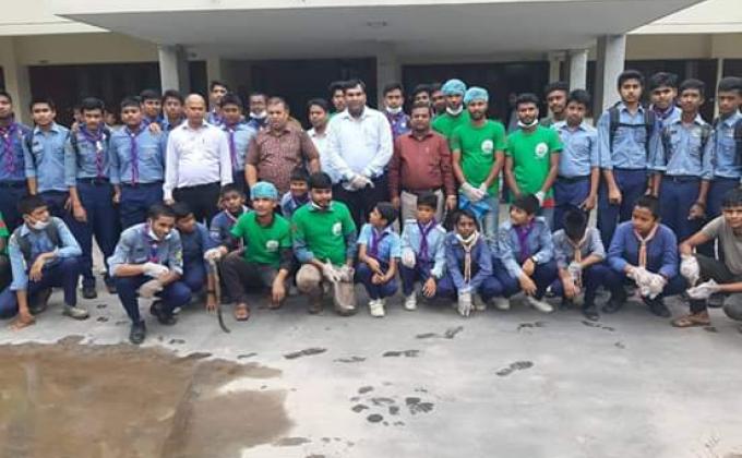 ডেঙ্গু নিধনে কাজ করছে ঠাকুরগাঁও জেলা রোভার ও জেলা স্কাউটস।