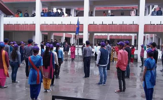 Flag day celebrations at Gdc karsog 