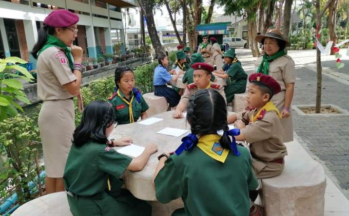 การจัดกิจกรรม​ฐาน​ ของ​Messengers​ of peace.