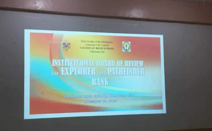 INSTITUTIONAL BOARD OF REVIEW FOR EXPLORER AND PATHFINDER RANK