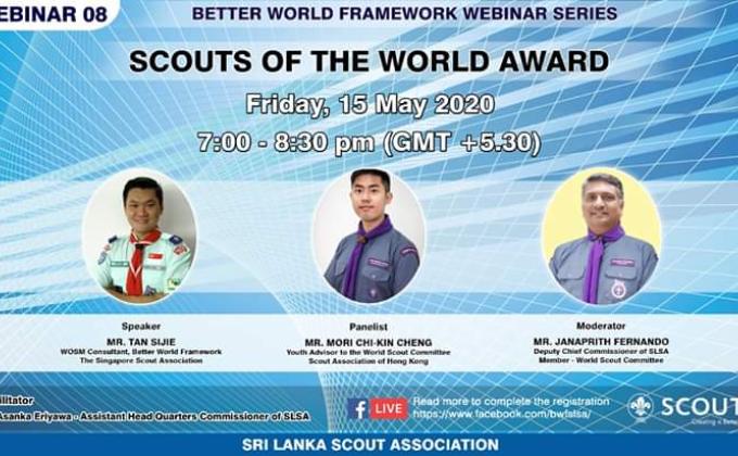 Scouts of the World Award 
Better World Framework webinar series Webinar No 08