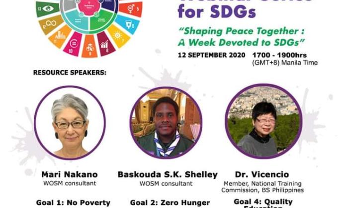 Scouting in Asia-Pacific Region, Webinar Series "Shaping Peace Together : A Week Devoted to SDGs"