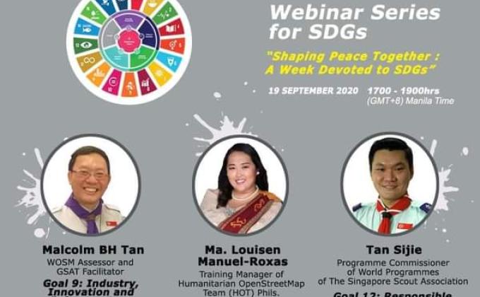 Scouting in the Asia-Pacific Region - 5th Day Webinar Series "Shaping Peace Together : A Week Devoted to SDGs"
