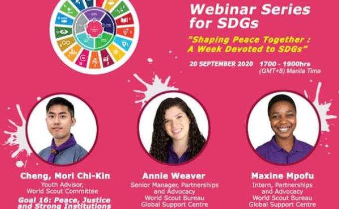 Scouting in the Asia-Pacific Region - 6th and Last Day Webinar Series "Shaping Peace Together : A Week Devoted to SDGs"