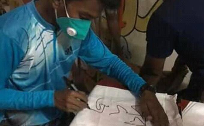 মহামারী করোনা পরিস্থিতিতে জন সাধারণকে খাদ্য সামগ্রী দিয়ে সহায়তা।