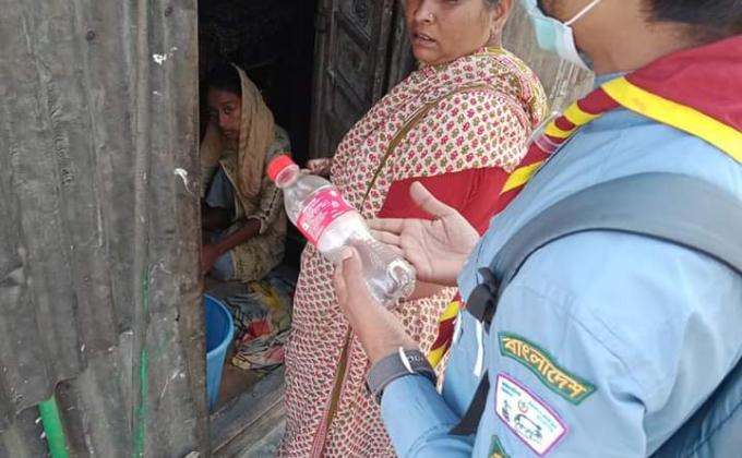 প্লাস্টিক টাইড টার্নার চ্যালেঞ্জ ব্যাজ প্রারম্ভিক পর্যায় সমাজ উন্নয়ন 
