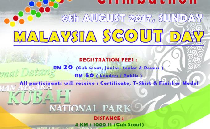 1st Sarawak Scout Mesengger of Peace Serapi Climbathon & Malaysia Scout Day 2017