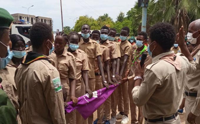 Ethiopia Scouts Welcomed young people from Refugee Camp